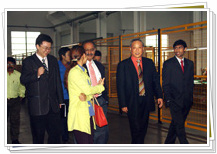 中國紡織報社長遲宗君、副主編張澤華視察我司